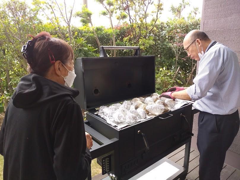 収穫したお芋で！『ホクホク焼き芋♪』