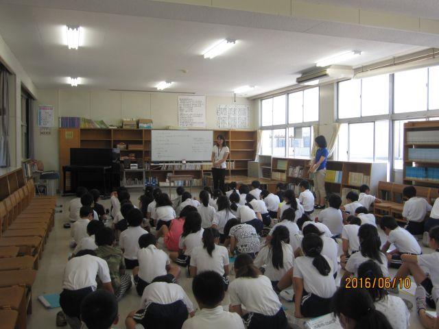 ６月10日　青木小学校訪問