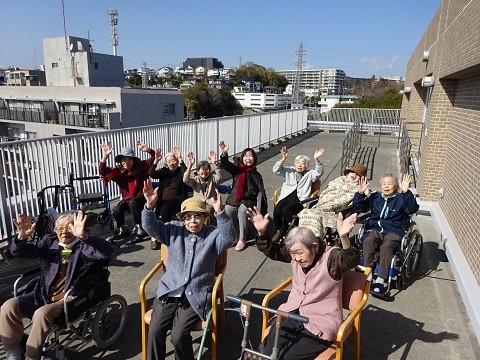 春風が気持ち良い☆屋上散歩