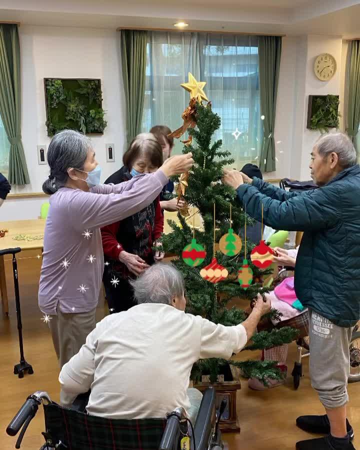 ななさと翔裕館も🎄クリスマスの準備中です🪅