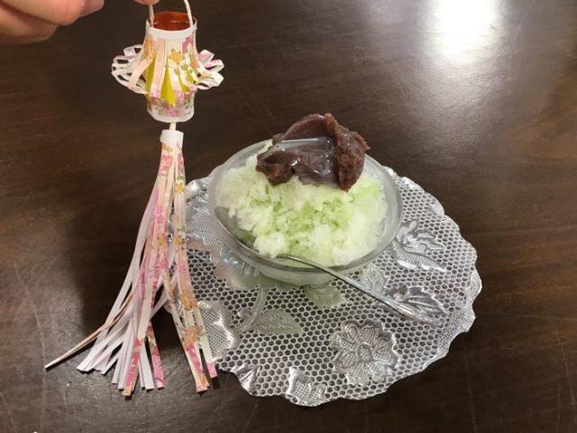 🍧かき氷作り🍧暑さに負けず🍧