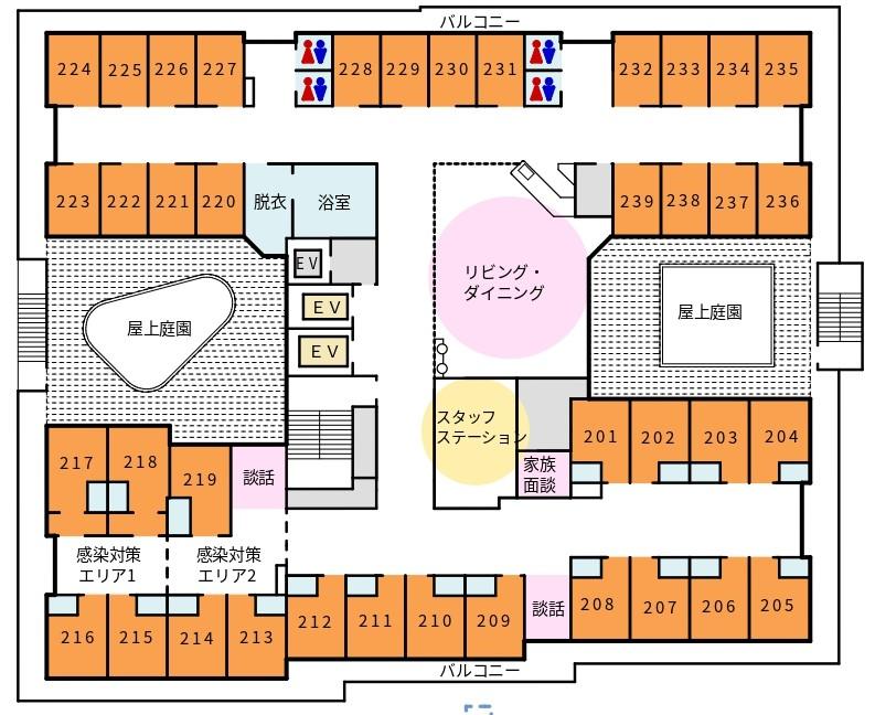 【平面図】フロア2階