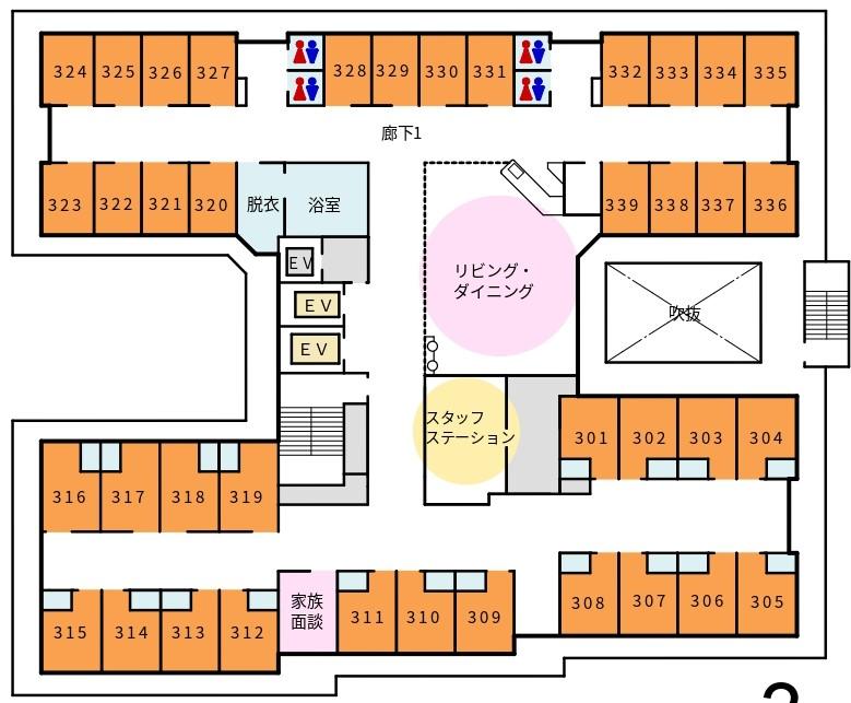 【平面図】フロア3階