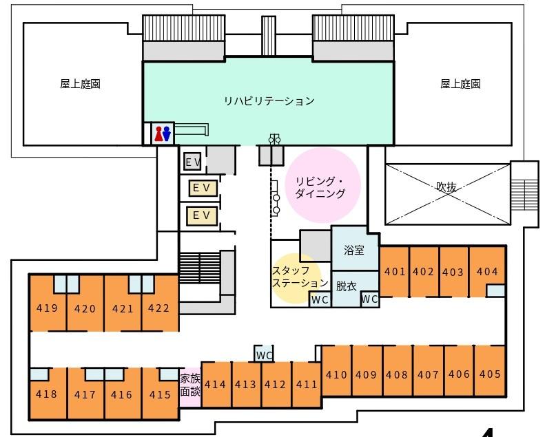 【平面図】フロア4階